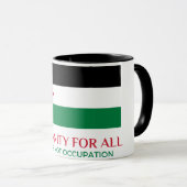 La Palestine soutient Combo Mug (Devant droit)