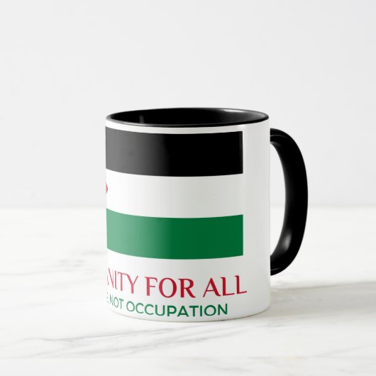 La Palestine soutient Combo Mug (Devant droit)