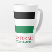 La Palestine soutient Latte Mug (Angle droit)