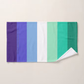 La palette de drapeau des hommes gays trans-inclus (Serviette à main)