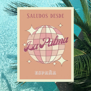 La Palma Isla España  disco partij Briefkaart