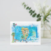 La Palma Islas Canaria Carte de voyage (Debout devant)