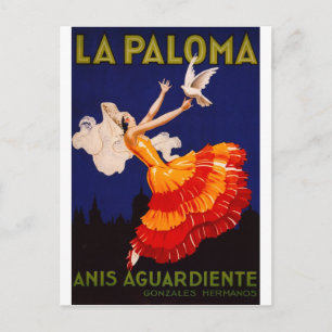 La Paloma  Liquor Ad Briefkaart