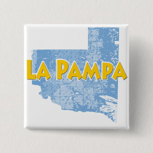 La Pampa Vierkante Button 5,1 Cm