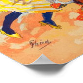 La Pantomime door Jules Cheret Poster (Hoek)