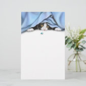 La papeterie de chat de chasseur d'insecte (Debout devant)