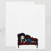 La papeterie de sofa d'écarlate (Devant / Derrière)