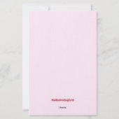 La papeterie de Valentine Lamb's Love (Dos)