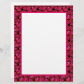 La papeterie frontalière Fuchsia Hibiscus à Custom (Devant / Derrière)