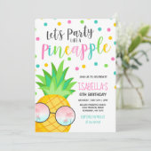 La partie aiment une invitation d'anniversaire (Debout devant)