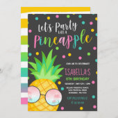 La partie aiment une invitation d'anniversaire (Devant / Derrière)