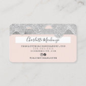 La parties scintillant argent de carte de crédit d (Dos)