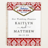 La Parties scintillant Damask Las Vegas Mariage Co (Devant)
