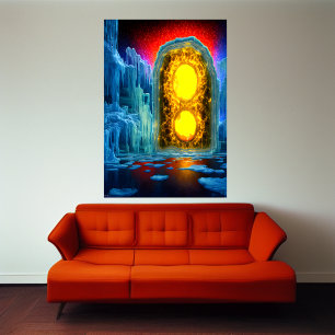 La passerelle vers l'autre côté   AI Art Poster