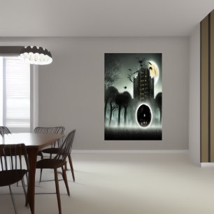 La passerelle vers un autre monde   AI Art Poster