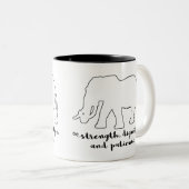La patience animale de la tasse | d'éléphant (Devant droit)