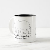 La patience animale de la tasse | d'éléphant (Devant gauche)