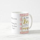 La patronne de la mug quitte le cadeau de retraite (Devant droit)