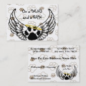 La patte blanche noire s'envole le carte de visite (Devant / Derrière)