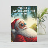 La pause déjeuner du Père Noël – Carte de vœux hum (Debout devant)