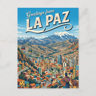 La Paz Bolivia Briefkaart