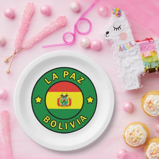La Paz Bolivia Papieren Bordje (Feest)