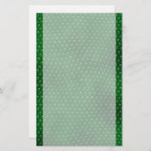 La peau vert clair de lézard mesure la papeterie (Devant / Derrière)