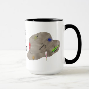 La pêche chanceuse du papa folâtre la tasse