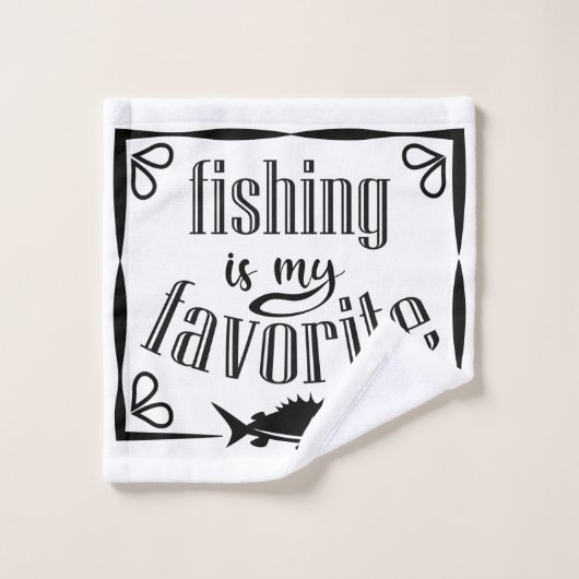 La pêche est ma citation préférée (Gant de toilette)