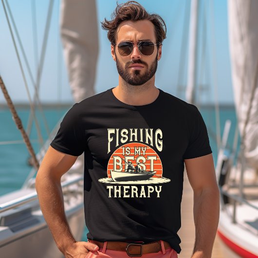 La pêche est ma meilleure thérapie T-shirt
