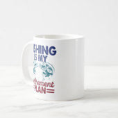 "La Pêche Est Mon Régime De Retraite Mug (Devant gauche)