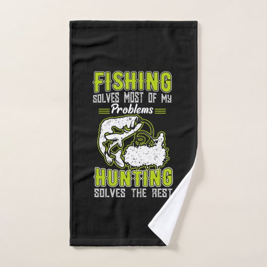 La Pêche Résoud La Plupart De Mes Problèmes (Serviette à main)