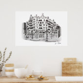 La pedrera poster (Keuken)