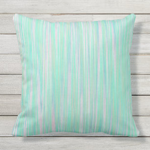 La peinture d'Aqua de turquoise barre le coussin