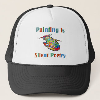 La peinture est casquette silencieux d'artiste de