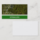 La pelouse équipe des cartes de visite (Devant / Derrière)