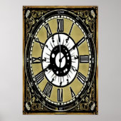 La pendule soignée au mur | AI Art Poster (Devant)