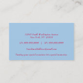 La pensée bouillonne des cartes de visite (Dos)