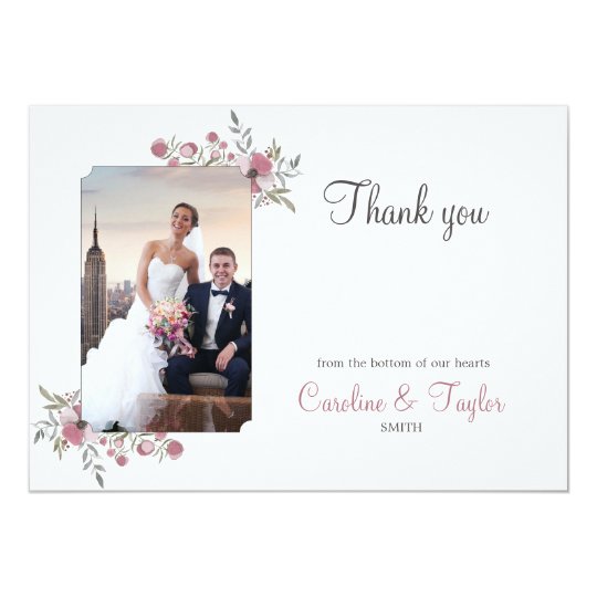 La pensée fleurit carte photo de Merci