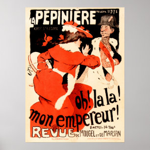 LA PEPINIERE Mijn keizer! -Franse theateradvertent Poster