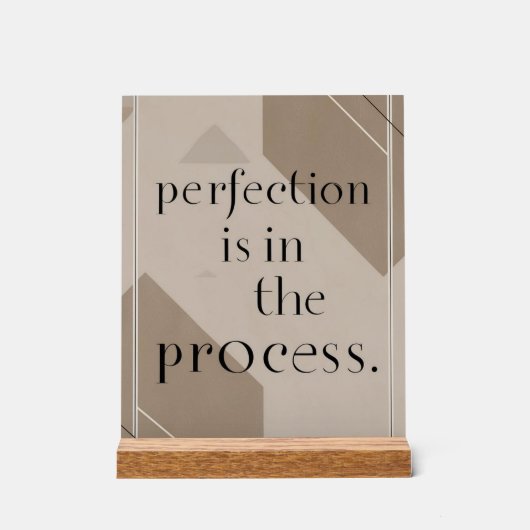 La perfection est dans le processus (Recto)