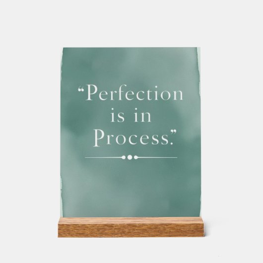 La perfection est dans le processus (Recto)