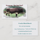 La personnaliser de carte de visite (Devant / Derrière)