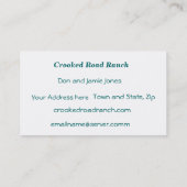 La personnaliser de carte de visite (Dos)