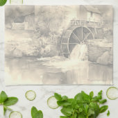 La Personnaliser de serviettes de cuisine de l'Old (Plié)