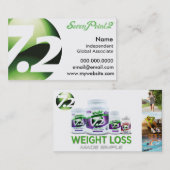 La perte de poids SevenPoint2 a fait les cartes de (Devant / Derrière)