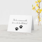 La perte est incommensurable... Carte Sympathie (Fleur jaune)