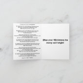 La petite carte de Noël, bleu allume Orniments (Intérieur)