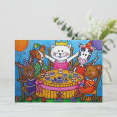 La petite invitation de thé (Debout devant)