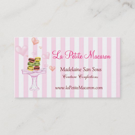 La Petite Macaron Carte de visite (Devant)
